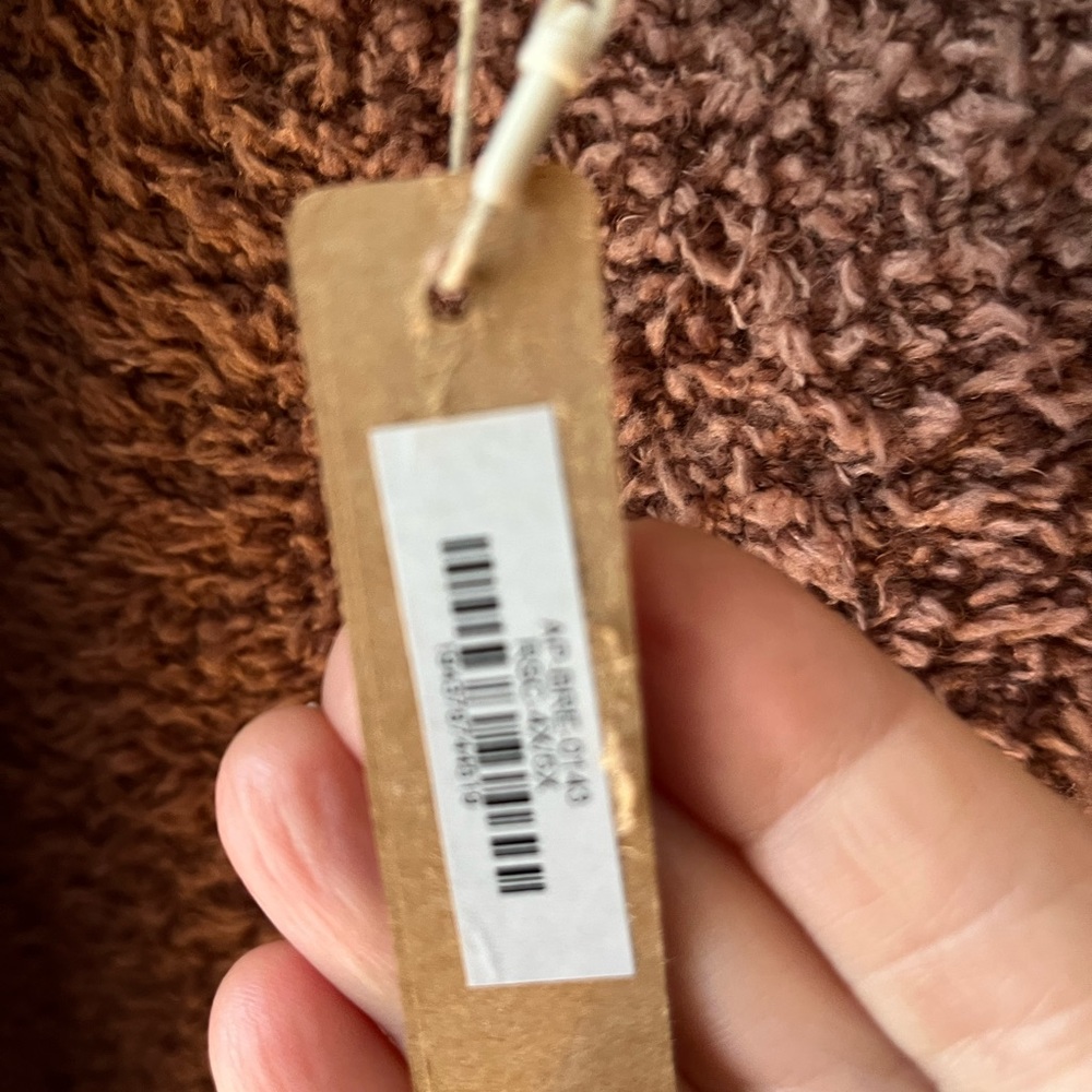 SKIMS NWT Cozy Boucle Knit long robe camel RARE FIND - Picture 10 of 15